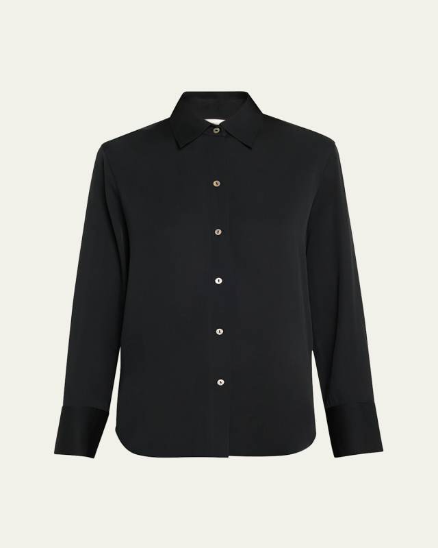 Classic Button-Front Blous